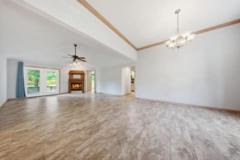 10-web-or-mls-living room 1 with firepla at 5632 S Newton Avenue, Springfield, MO 65810