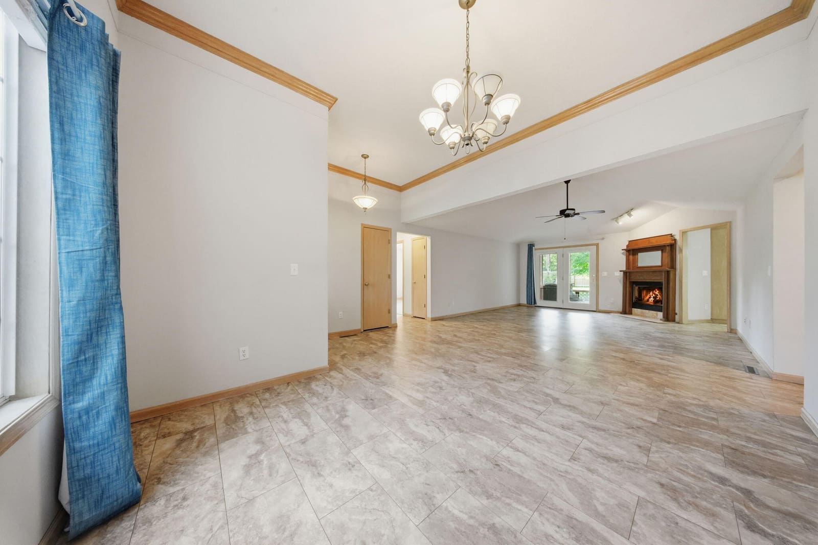 13-web-or-mls-living room 2 with firepla at 5632 S Newton Avenue, Springfield, MO 65810