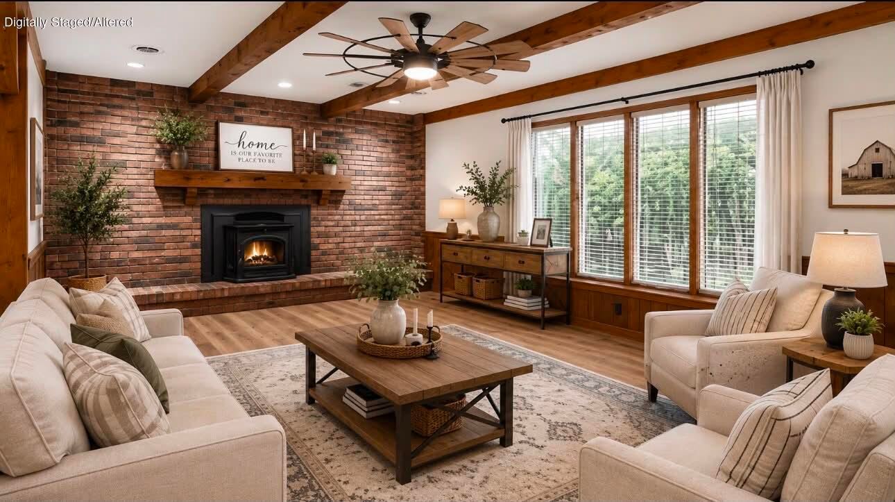 Welcoming Living Room at 1214 W Beverly Hills Drive, Springfield, MO 65803