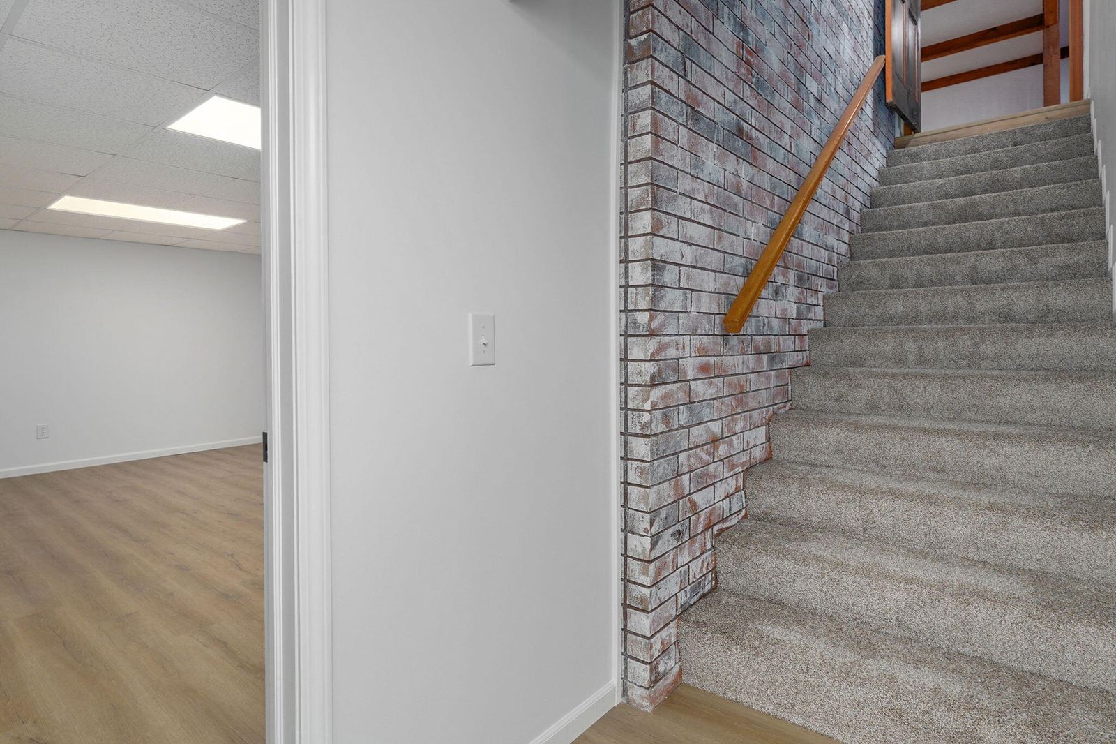 Interior Entry to Finished Basement at 1214 W Beverly Hills Drive, Springfield, MO 65803