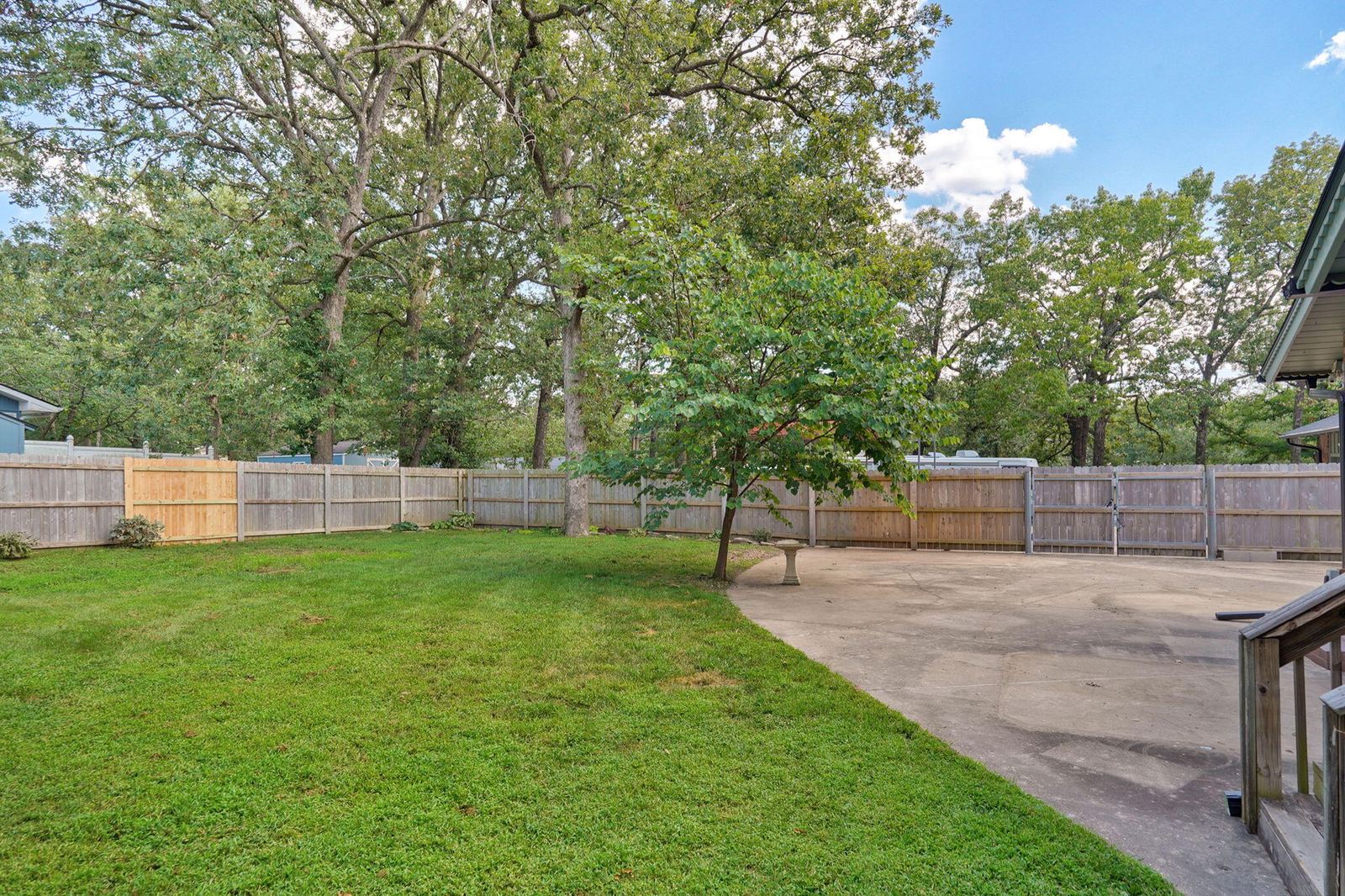 Large Fenced Backyard at 1214 W Beverly Hills Drive, Springfield, MO 65803