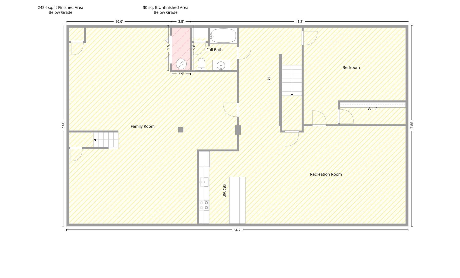 Floor plan 2 of 2 for 1214 W Beverly Hills Drive