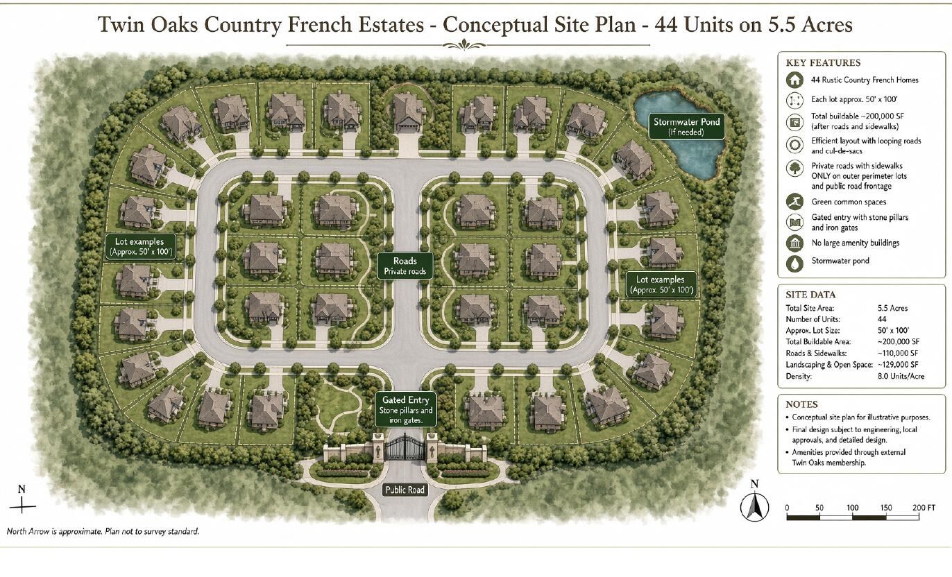 Twin Oaks French Country Estates Concept at 1209 E Holiday Street, Springfield, MO 65804